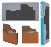 Elzusha - Portemonnee Snijmal voor Leerbewerking - Houten Stansvorm 25.5x12.7 cm