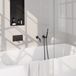 Brauer Black Carving Thermostatische Inbouw Badkraan