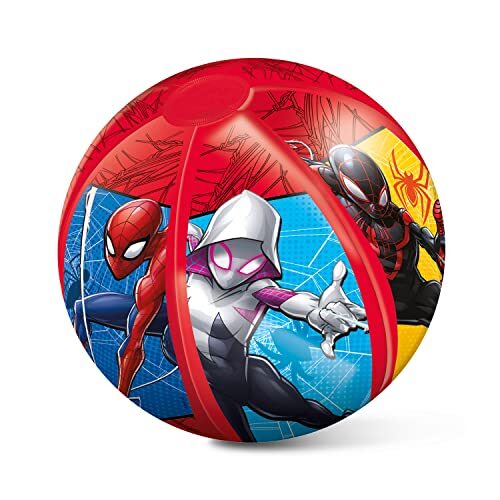 Mondo Toys - Spiderman Beach Ball - kleurrijke strandbal - opblaasbaar ideaal om te spelen in het water - geschikt voor kinderen / jongeren / volwassenen - 50 cm diameter - 16929