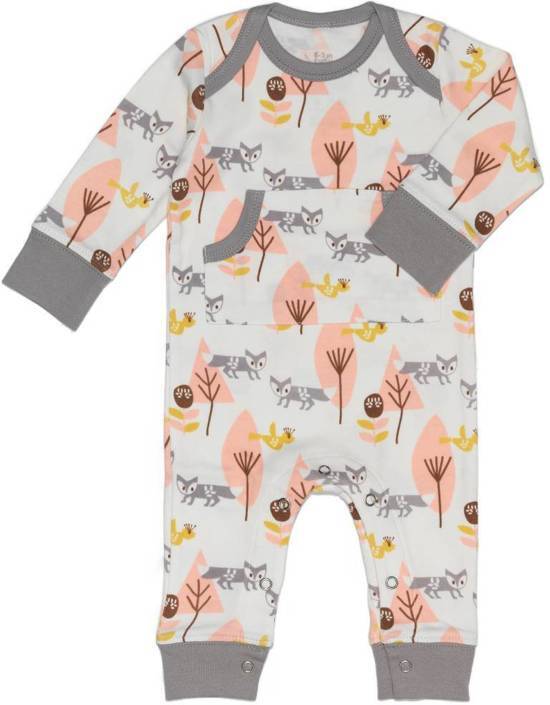 Fresk pyjama zonder voet Fox roze maat 62-68 3-6 maanden