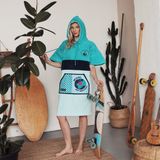 Wave-Hawaii Cavida Sports GmbH Poncho Wave Hawaii Cotton Velours Poncho Cotillo XL WH4101 Multikleur 110 x 80 cm