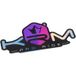 KRM Pro Ride Autocollant holographique violet