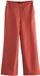 Next - Dames - Broek met brede pijpen en jacquardruitmotief - Rood