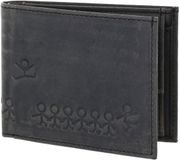 oxmox Leren portemonnee Leather RFID Protect Pocketbörse Jumping Jack 2.0 Embossed Vintage Black zwart
