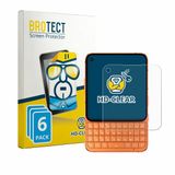 BROTECT - Screenprotector voor Unihertz Titan 2 Elite - Folie Beschermfolie transparant 6 Stuks