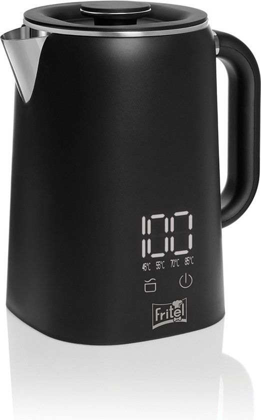 FRITEL WK 2595 - Waterkoker - 1.7L - 1500W - Mat Zwart & Chroom
