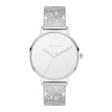 Tamaris Analoog kwartshorloge voor dames, met roestvrijstalen armband TT-0148-MQ, zilver