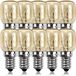 TIANFAN 10 stuks SES E14 pygme lamp met schroef fitting vernikkeld 300 graden magnetron en oven geschikt