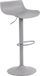 CLP Aveiro Tabouret de bar - Réglable - Industriel - Plastique - gris