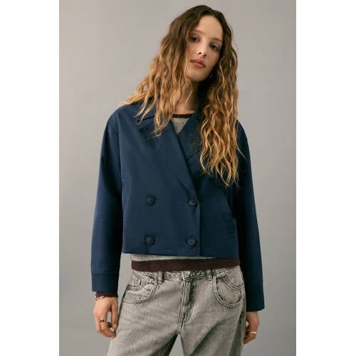 MANGO TEEN trenchcoat blauw