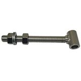 Doorschroefband-vleugeldeel, bandrollen ø 26 mm, M 16x150, roestvrijstalen effect; 1 stuk
