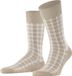 FALKE Modern Tailor modieus geruit duurzaam katoen sokken heren beige - maat 43-46
