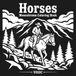 Horses Monochrome Coloring Book for Adults