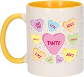 Bellatio Decorations Koffiemok voor Tante - Geel