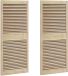 vidaXL Kastdeur 2 stuks Naturel 140,5 x 59,5 cm Massief Grenenhout