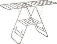 Homcom Étagère à linge - Acier - 148x60,5x98cm - Argent