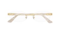 Cartier Signature C De Cartier Ct0318o Lunettes de vue femme blanc carrées 52mm