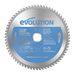 Evolution Power Tools T210TCT-68CS cirkelzaagblad TCT-zaagblad voor het zagen van dun staal - metaalzaagblad met uiteinde van carbide, 210 mm