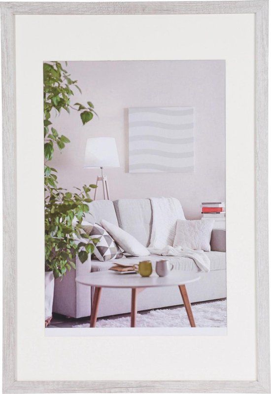 Henzo Modern Fotolijst - 40x60 cm - Wit - Hout