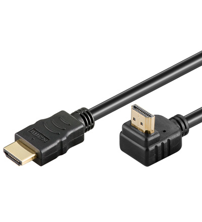 PremiumCord HDMI+Ethernet, M/M 90, 1m