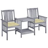 VidaXL Tuinstoel Acaciahout Grijs