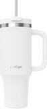 Contigo Tumbler Streeterville 1,2 liter met handvat | Roestvrijstalen vacuüm geïsoleerde waterfles met rietje en deksel | Koud voor 29 uur | Reisbeker | Thermosfles | BPA-vrij | Salt