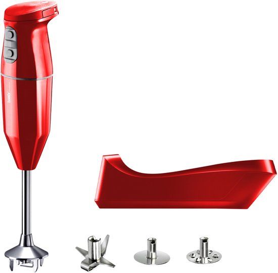 Bamix Cordless Plus Draadloze Staafmixer - 34 cm - Rood