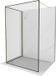 Mexen Kioto paroi de douche Walk-in 110 x 110 , cadre noir, or