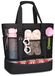Grand sac de plage XXL avec fermeture éclair et compartiment étanche - 42 litres, noir