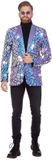 Wilbers&Wilbers Colbert Purple Party Holografische Spiegels Man BlauwPaars S
