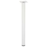 Wagner Meubelpoot/tafelpoot/meubelvoet Classic Retro - Ø 30 x 400 mm, geïntegreerde aanschroefplaat 60 x 60 mm, binnendraad Ø 10 mm, staal gepoedercoat wit - 12164001