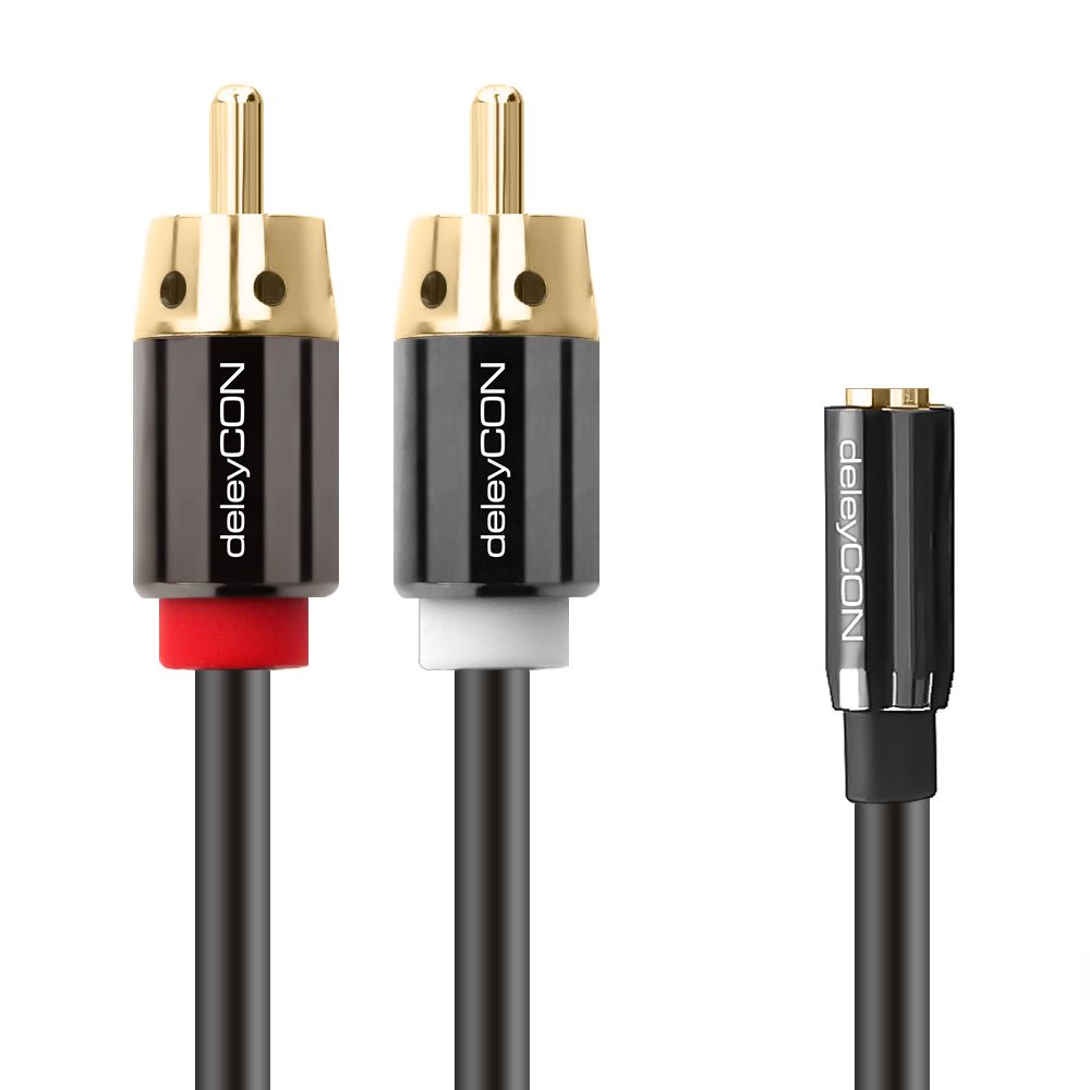 deleyCON MK-MK223 - Audio kabels - Zwart