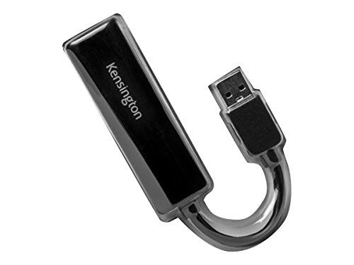 Kensington Ethernet Port Adapter - USB 3.0 to 10/100/1000 Gigabit Ethernet Adapter (K33981WW)