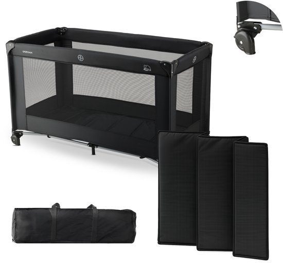 Believer Deryan Believer Campingbedje - 120x60cm - Zwart