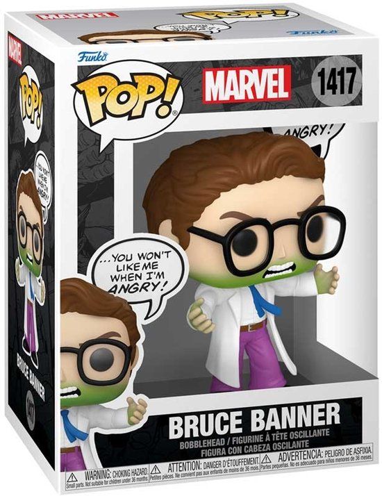 Marvel Funko Pop! Marvel - Bruce Banner w/ Speech Bubble #1417