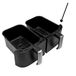 Russell Hobbs Airfryer Rechter Vervangende Mand [Voor 9L Airfryer met dubbel compartiment 27681-56] Vaatwasmachinebestendig, reserveonderdeel, accessoires, zwart/zilver N700889