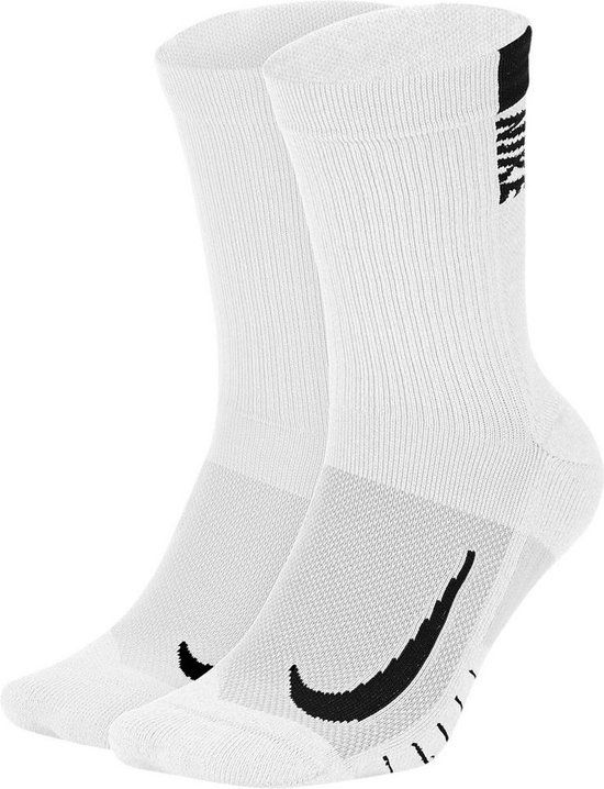 Nike Multiplier Crew Sportsokken Unisex - Maat 34-38 - Wit/Zwart