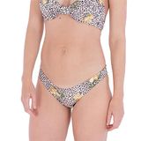 Hurley Jungle Cat Cheeky French Bikinibroekje Wit S Vrouw