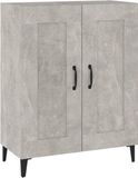 vidaXL Dressoir, betonkleur, 69,5 x 34 x 90 cm, houtvezelplaat