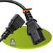 Perfect Euro-netsnoer, IEC-stekker C13 naar IEC-bus C14 recht, accessoire-stroomkabel voor huishoudelijke apparaten, 1,00 m, zwart