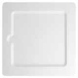 Vierkante Bionic Vierkante platen "Bionic" 20X20X1 Cm Wit Cellulose - 50 Eenheden