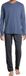 Schiesser Heren pyjama Night & Home blauw gestreept