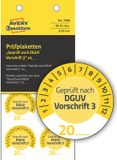 AVERY ZWECKFORM Controlelabels 'DGUV Voorschrift 3', geel