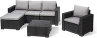 Allibert Moorea Loungeset 6-delig 4-zits Antraciet