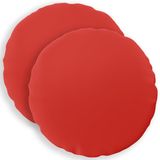 vidaXL - Taie d'oreiller - 2 pièces - HEERLEN - Rouge - Ø 50 cm - Polyester
