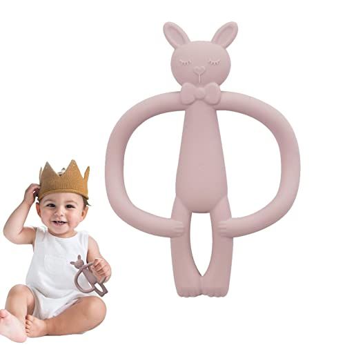 Baby Pure Bijtring met houten en siliconen kralen in pasteltinten