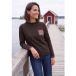 cecil Shirt met lange mouwen, trechterhals en print