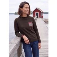 cecil Shirt met lange mouwen, trechterhals en print