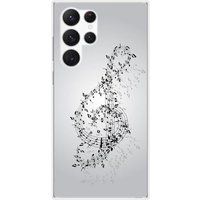 Samsung Galaxy S23 Ultra Valse des notes bedrukt siliconen hoesje