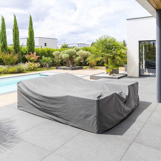 Hespéride - Hambo Loungesethoes, Polyester, Zwart/Wit, 400 x 300 x 90 cm